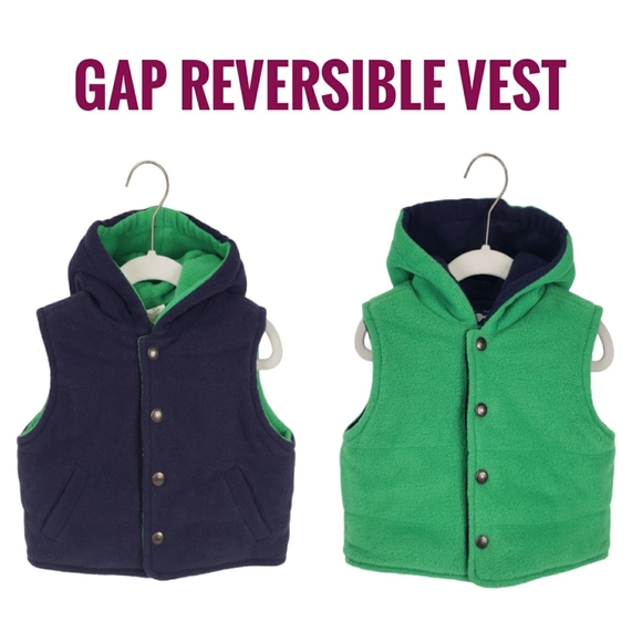 GAP Other - Baby GAP Reversible Fleece Vest for boys or girls